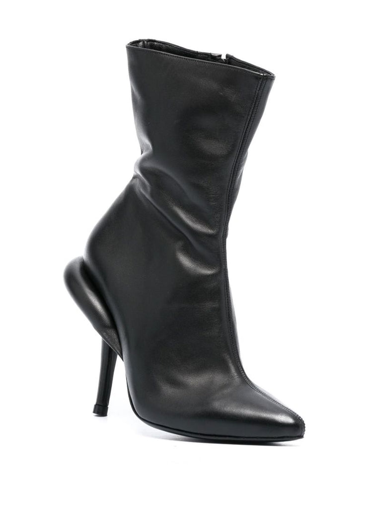 Black Closer 110 Leather Ankle Boots