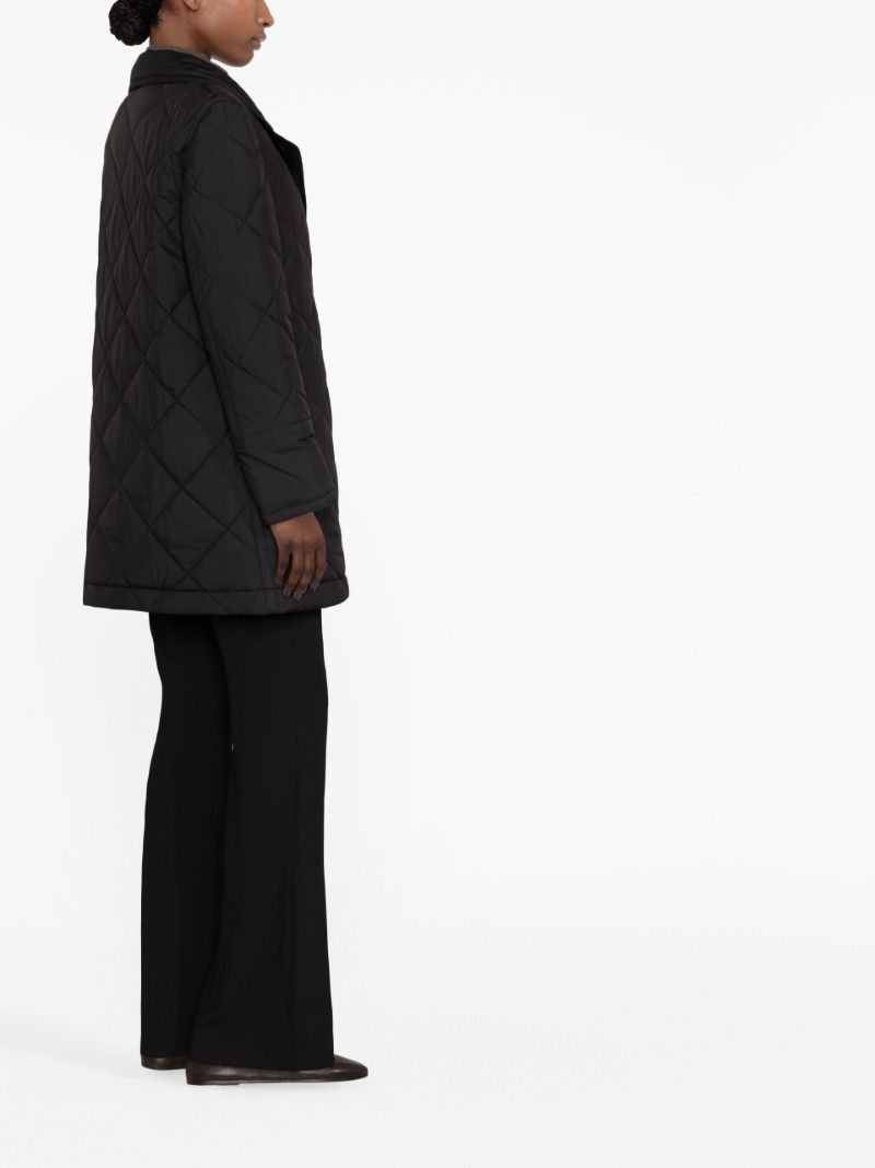 Black Denman Double-breasted Coat