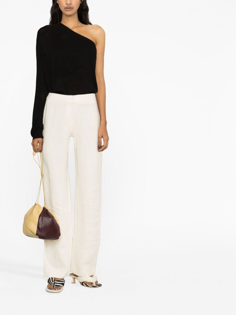 Black Bianca One-shoulder Top