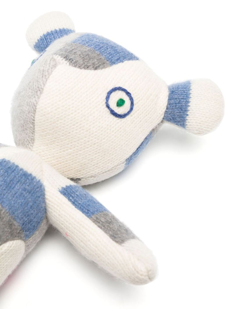 Blue Patchwork Teddy Bear
