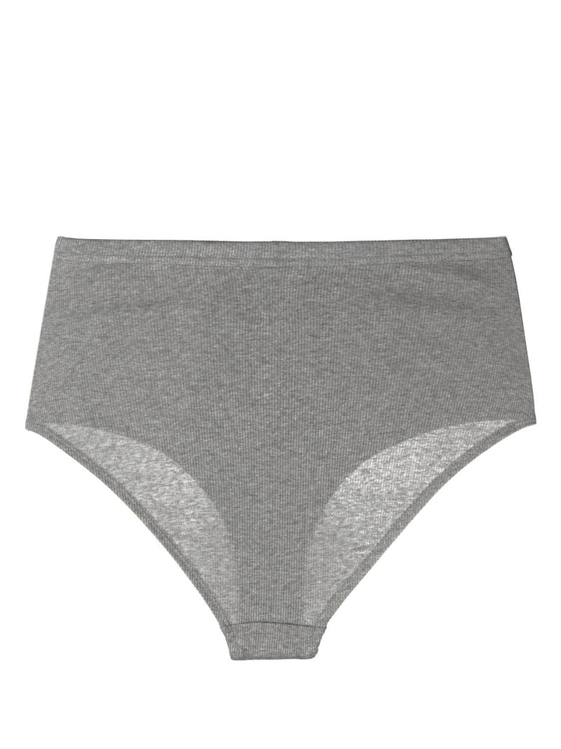 Grey Ribflex Super High-rise Briefs Set