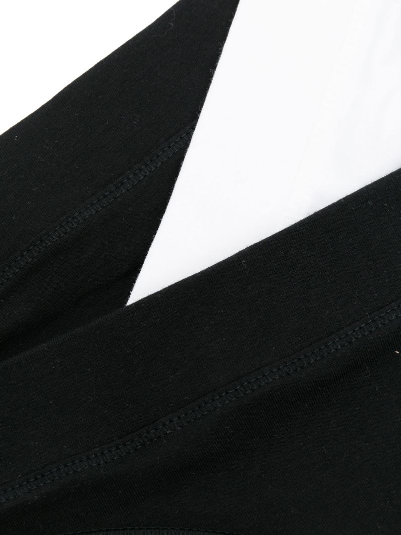 Black and White Organic Cotton Thong Set
