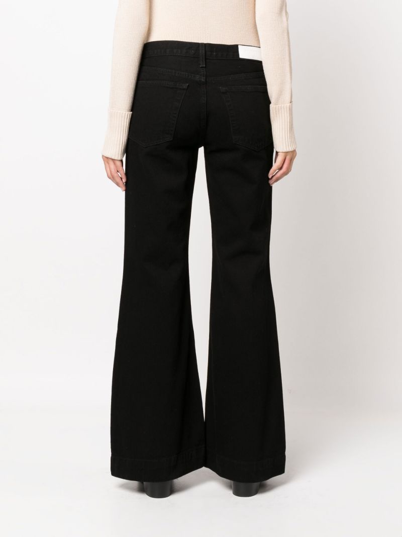 Black Ã¢â_x0082_¬Ë_x009c_70s Mid-rise Flared Jeans