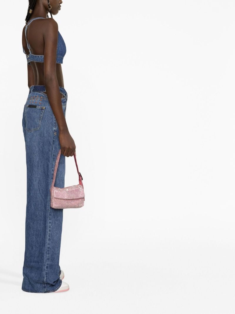 X P.e Nation Blue Runaway Denim Bralette