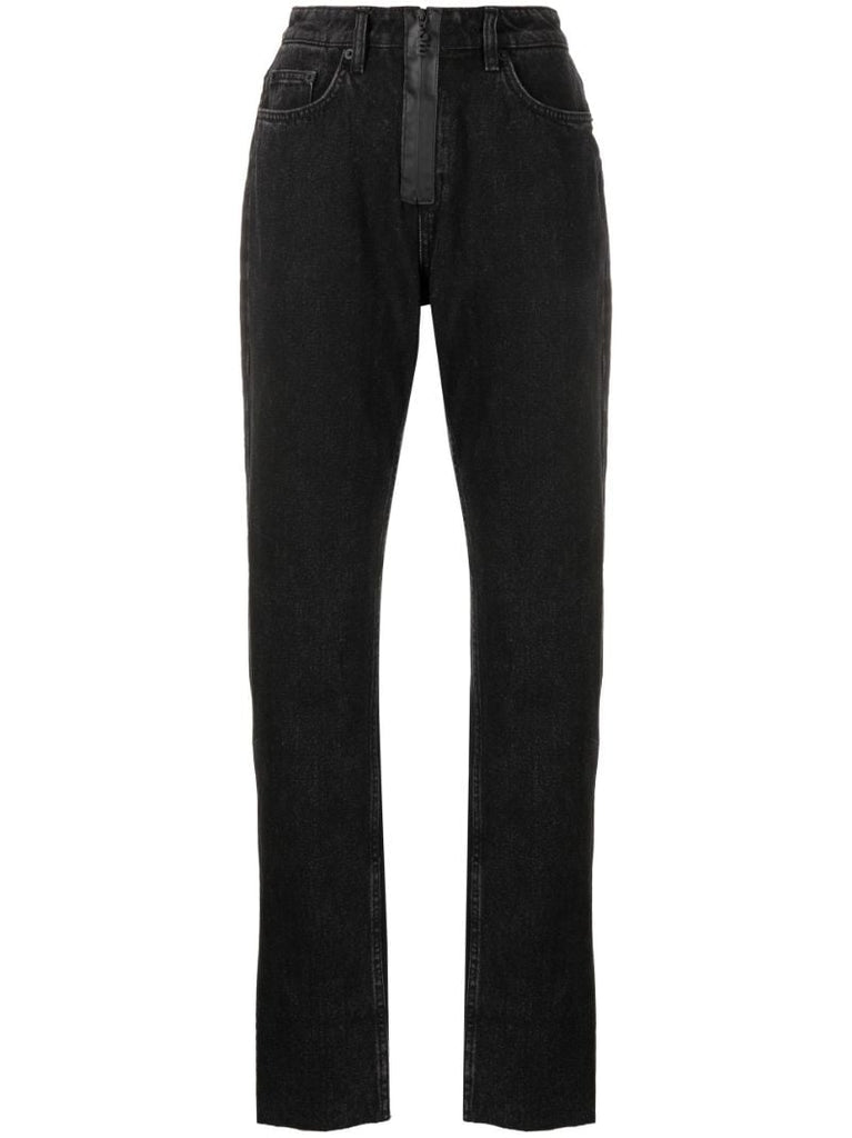 X P.e Nation Black Melrose Straight-leg Jeans