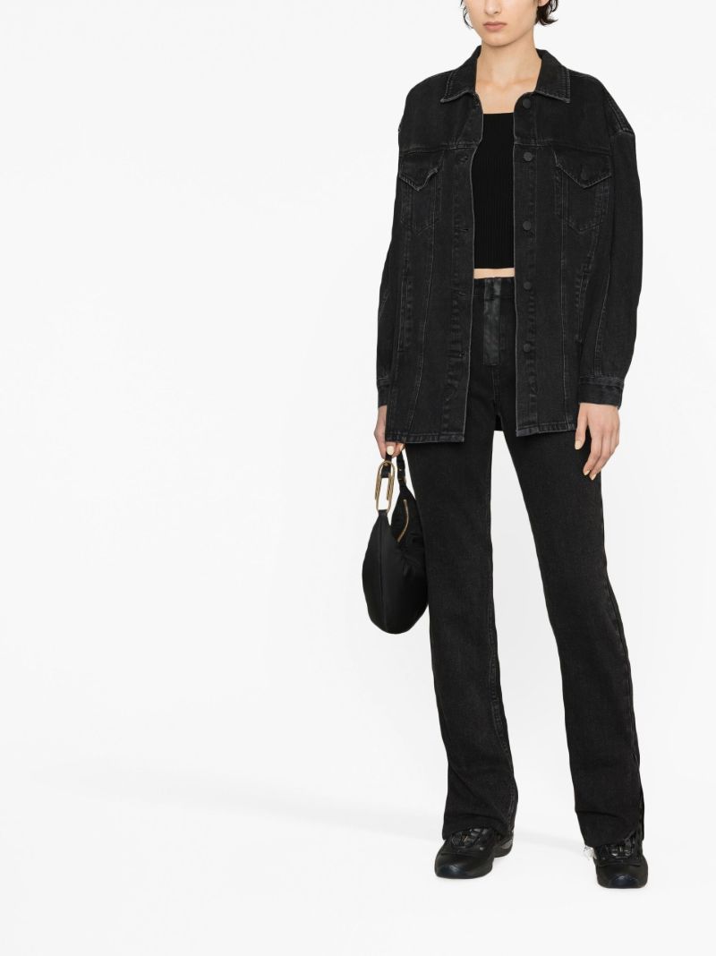X P.e Nation Black Melrose Straight-leg Jeans
