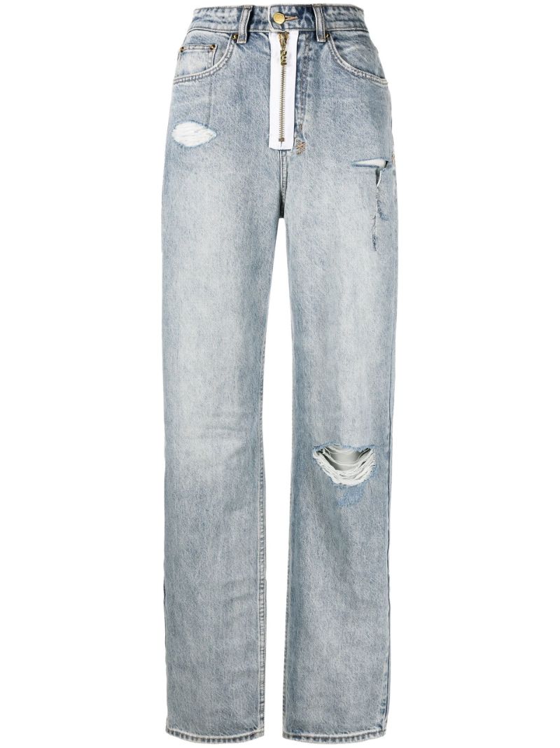 X P.e Nation Blue Playback Straight-leg Jeans