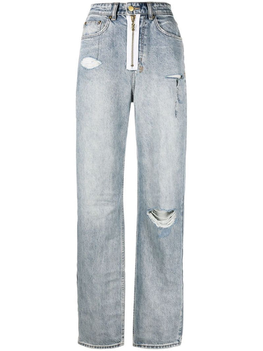 X P.e Nation Blue Playback Straight-leg Jeans