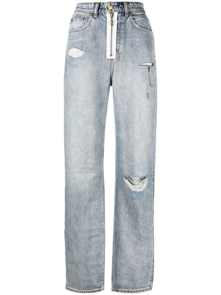 X P.e Nation Blue Playback Straight-leg Jeans
