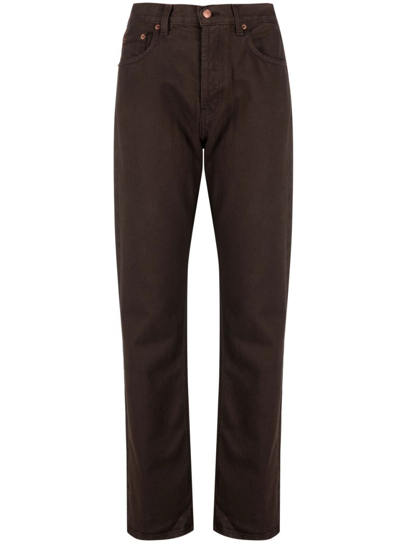 Brown Brit Straight-leg Jeans
