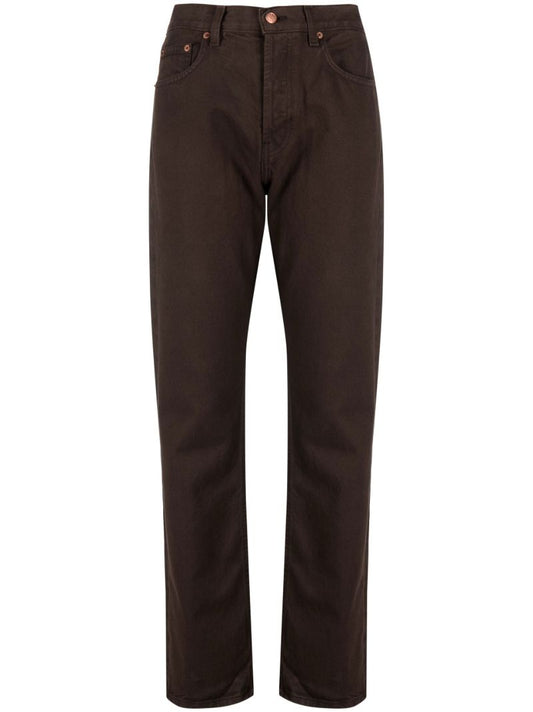 Brown Brit Straight-leg Jeans