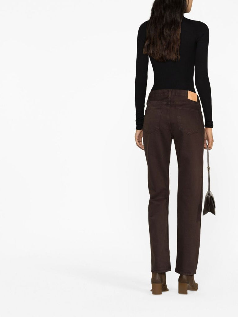 Brown Brit Straight-leg Jeans