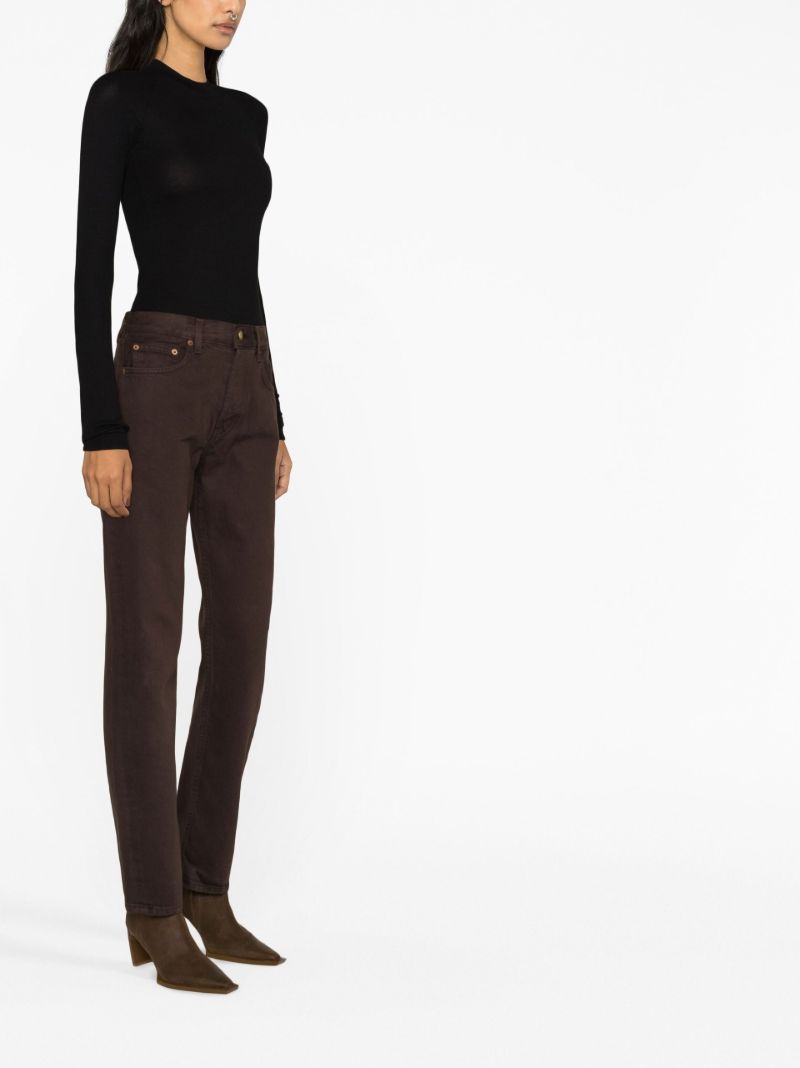 Brown Brit Straight-leg Jeans