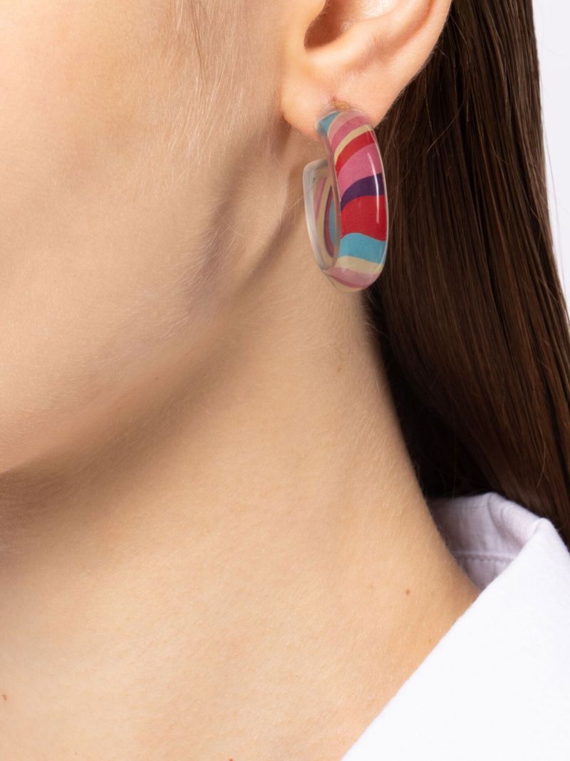 Gold-plated Jelly Small Hoop Earrings