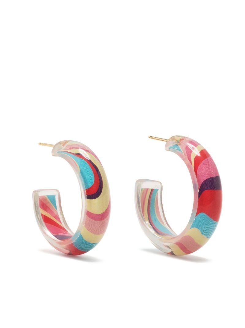 Gold-plated Jelly Small Hoop Earrings