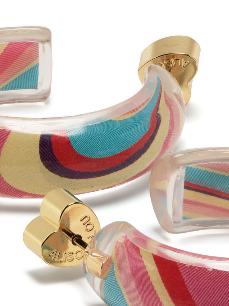 Gold-plated Jelly Small Hoop Earrings
