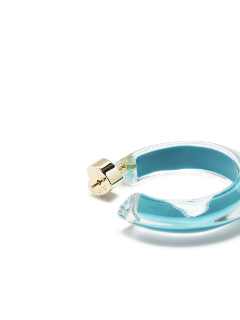 14k Yellow Gold Small Jelly Hoop Earrings
