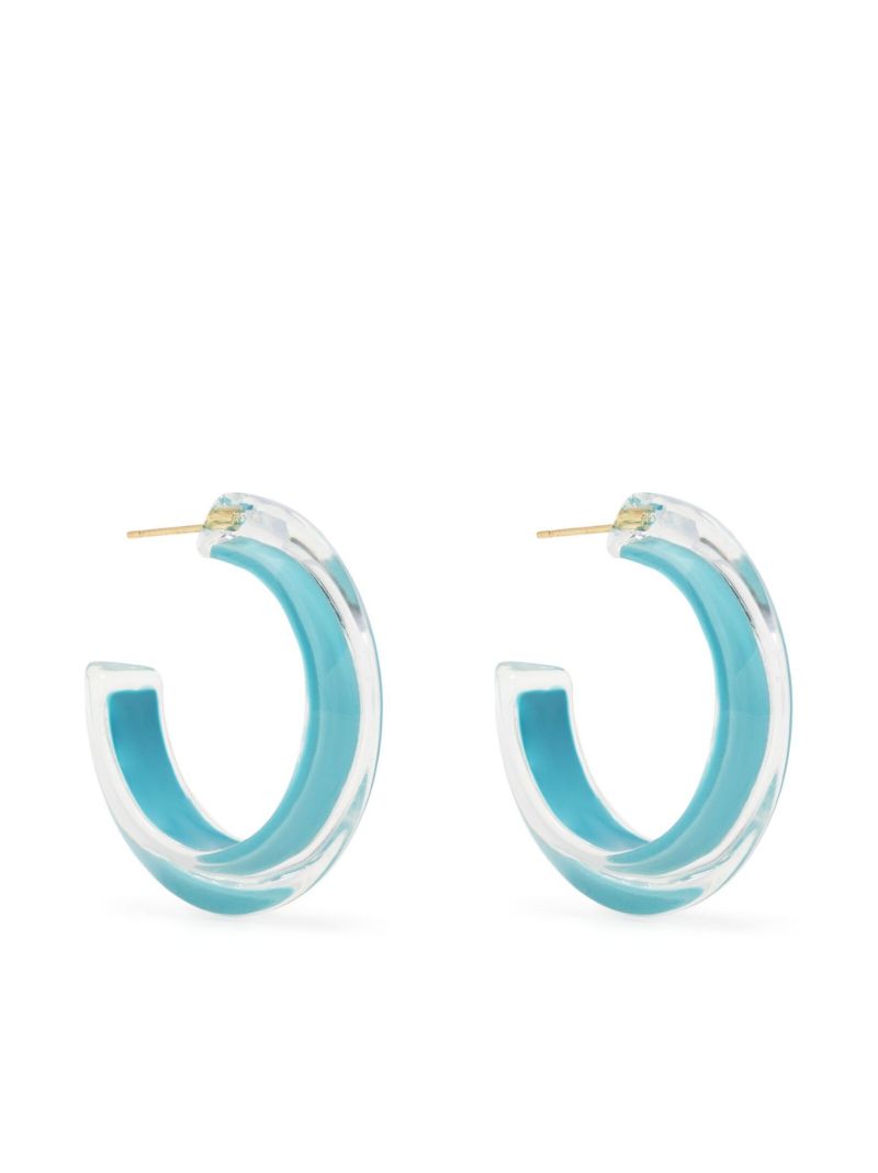 14k Yellow Gold Small Jelly Hoop Earrings