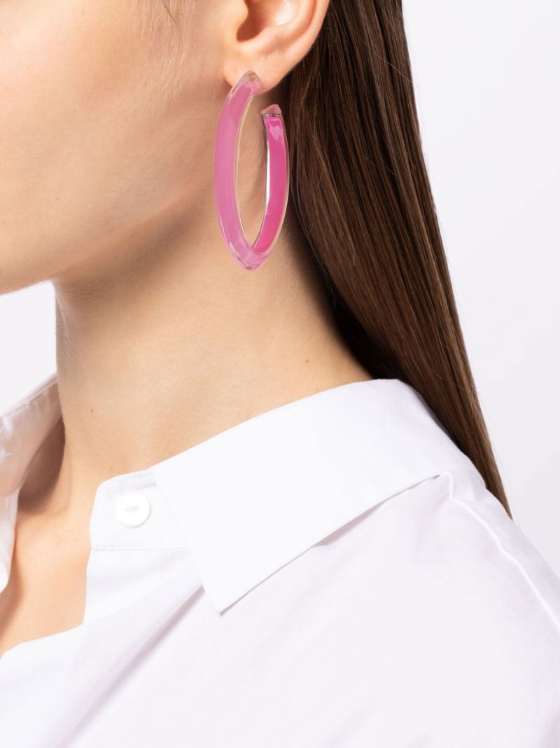 Gold-plated Jelly Medium Hoop Earrings