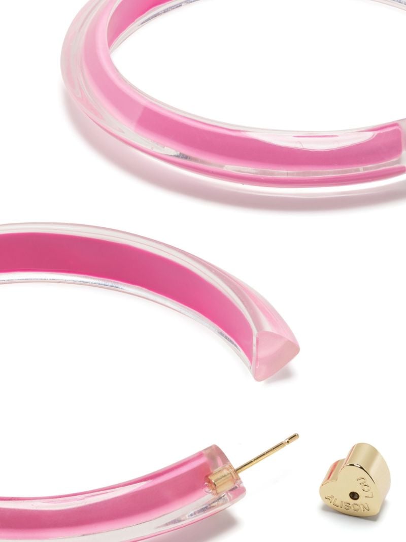 Gold-plated Jelly Medium Hoop Earrings