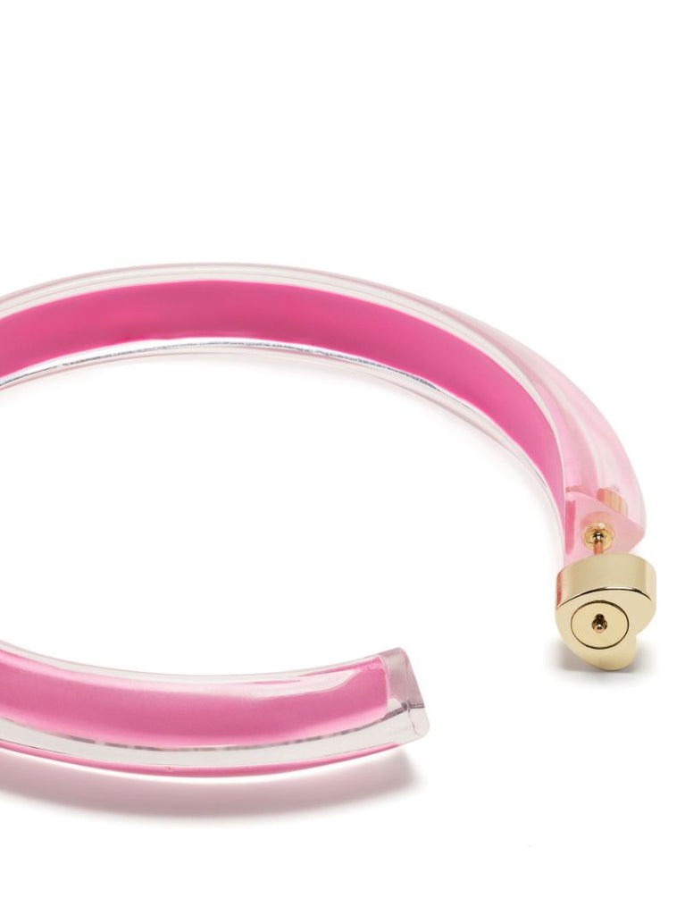 Gold-plated Jelly Medium Hoop Earrings