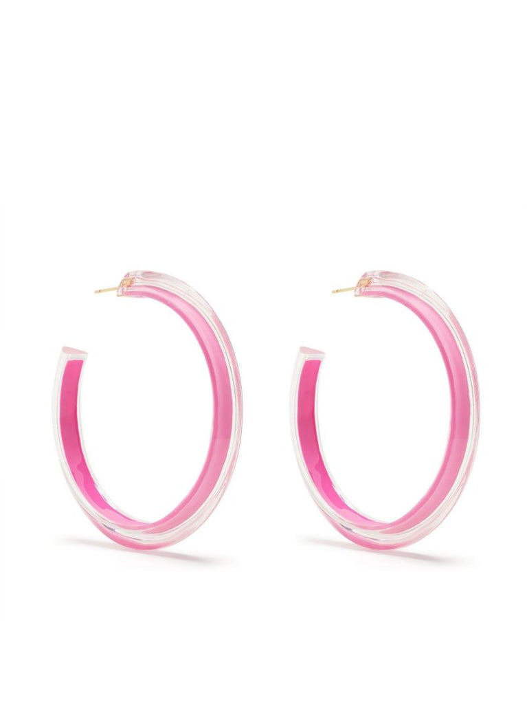 Gold-plated Jelly Medium Hoop Earrings