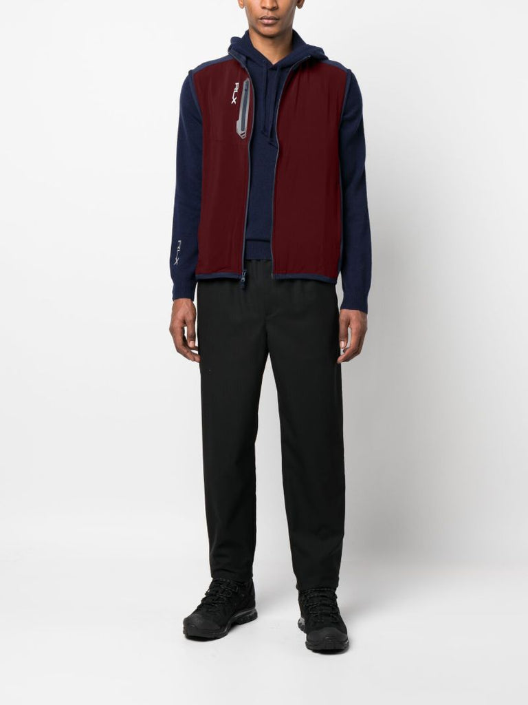 Blue Logo Print Gilet