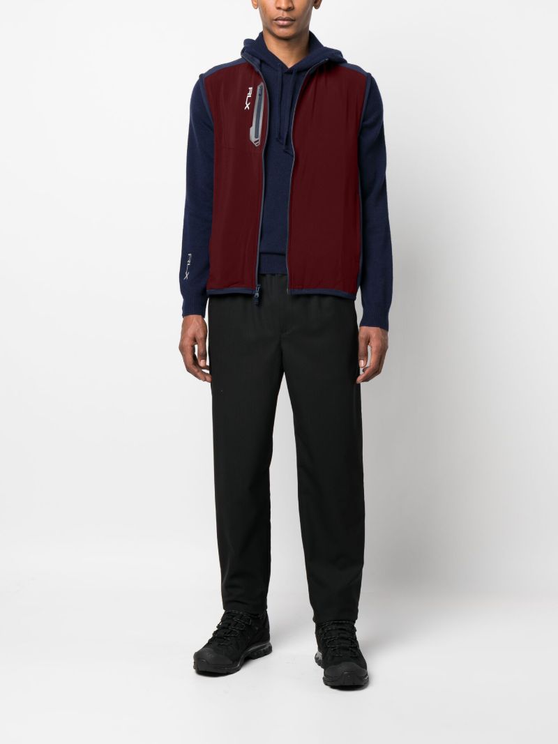 Blue Logo Print Gilet