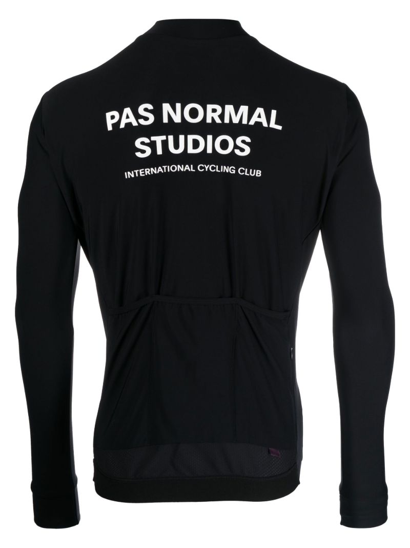 Black Mechanism Cycling Jersey Top