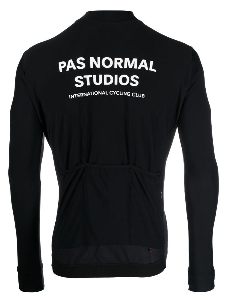 Black Mechanism Cycling Jersey Top