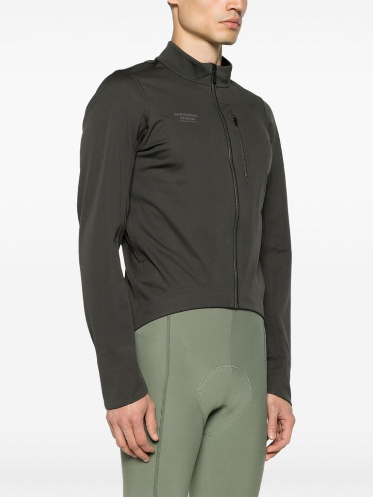 Black Logo Stamp Polartec Power ShieldÃ_x0082_Â® Pro Performance Jacket