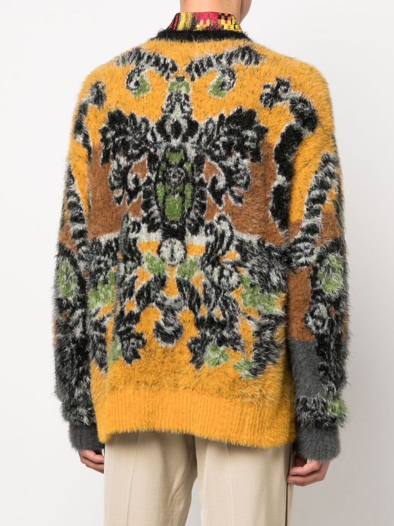 Yellow Fleur Chenille Sweater