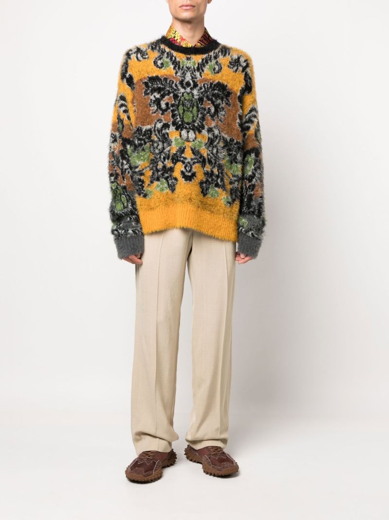 Yellow Fleur Chenille Sweater