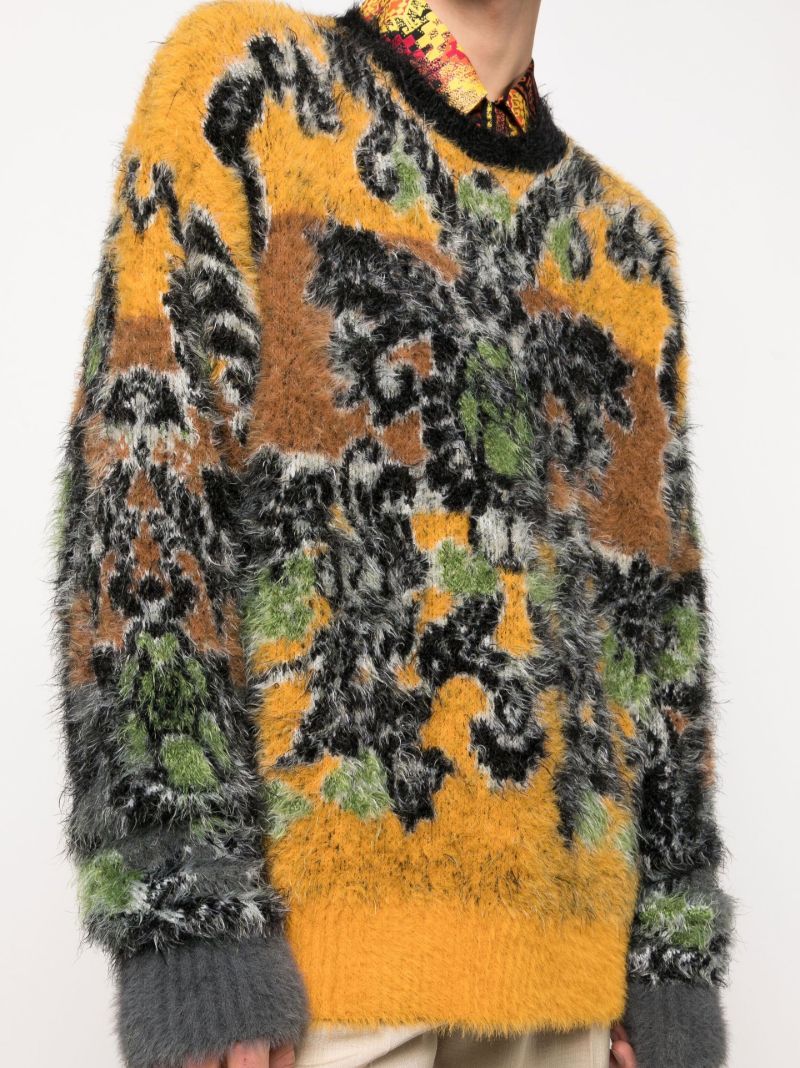 Yellow Fleur Chenille Sweater