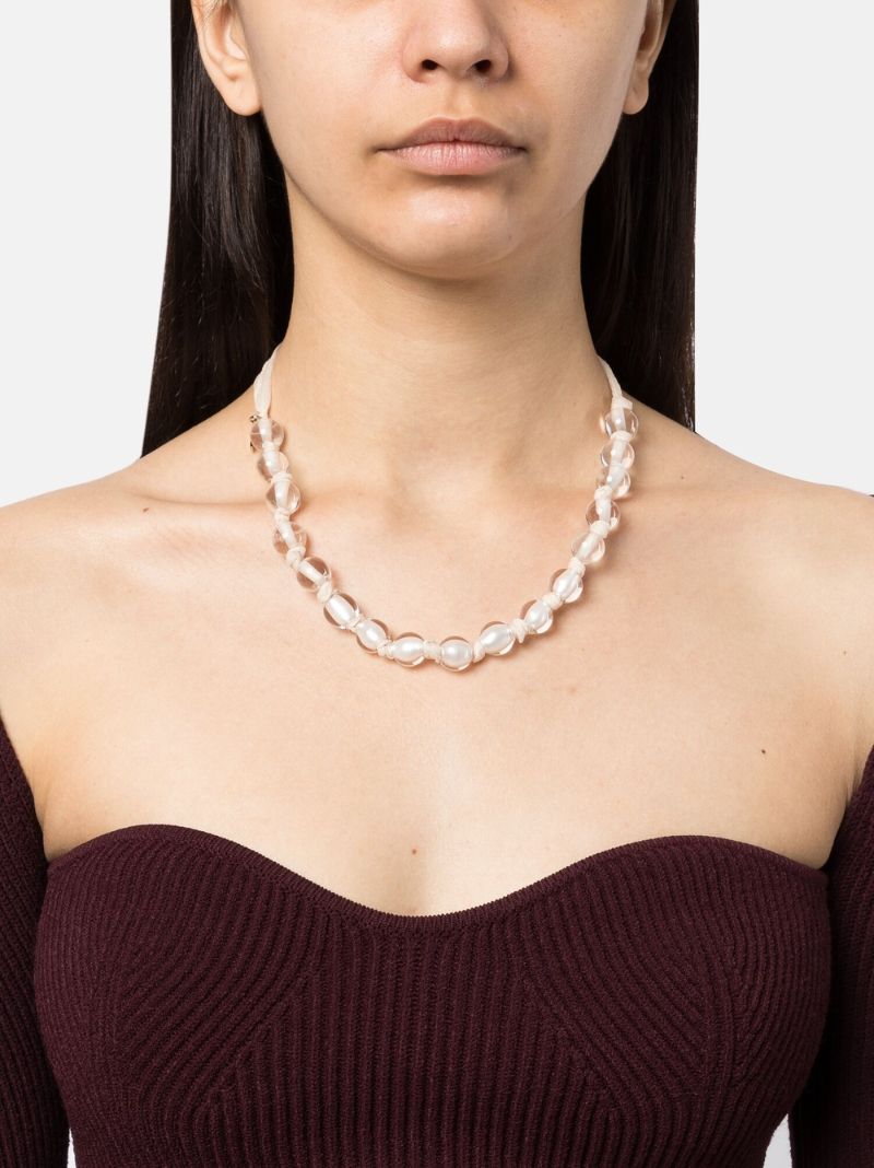 Transparent Beaded Necklace