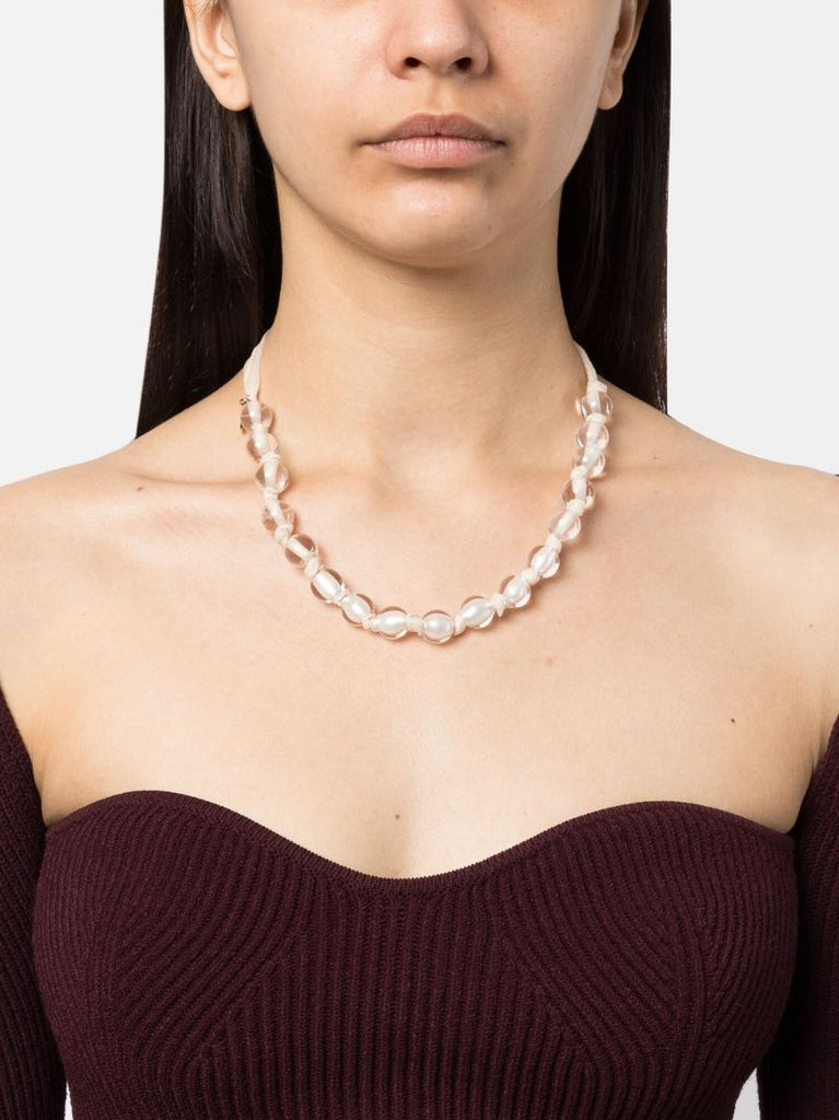 Transparent Beaded Necklace