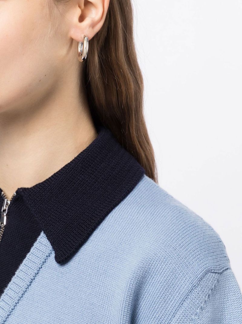 Silver-plated Hammered Hoop Earrings