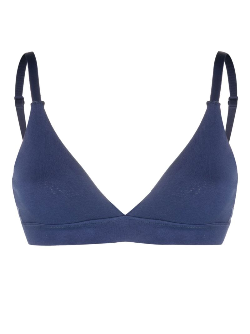 Blue Triangle Bra Set