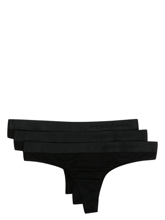Black Lite Tanga Briefs Set