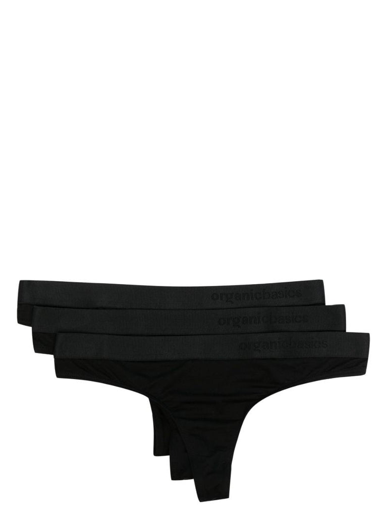 Black Lite Tanga Briefs Set