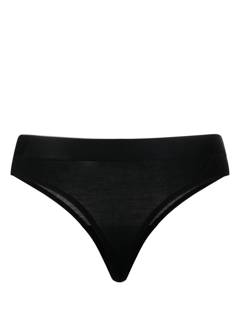 Black Lite Tanga Briefs Set
