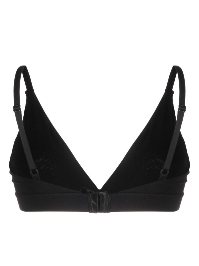 Black Organic Cotton Triangle Bra Set