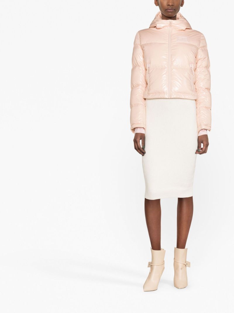 Pink Logo Puffer Jacket