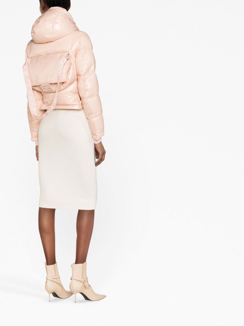 Pink Logo Puffer Jacket