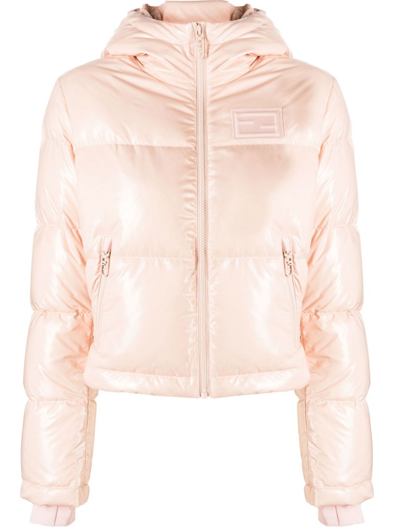 Pink Logo Puffer Jacket