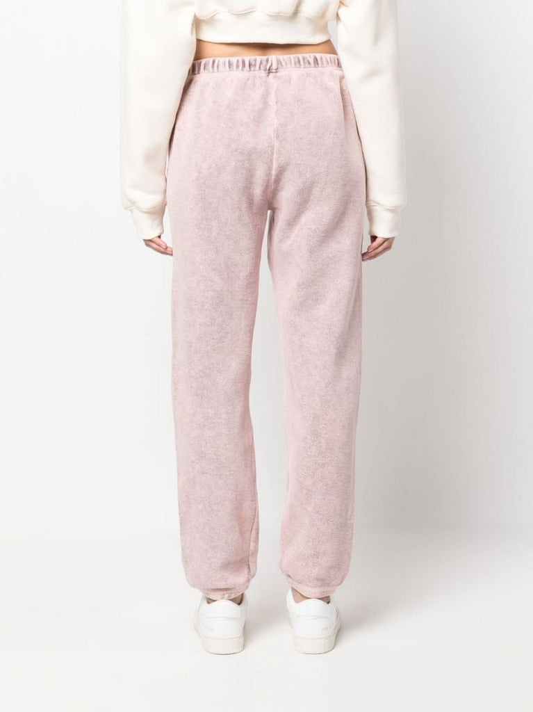 Pink Acid Wash Track Pants