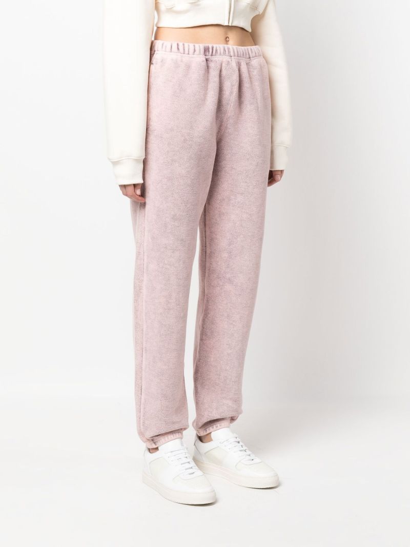 Pink Acid Wash Track Pants
