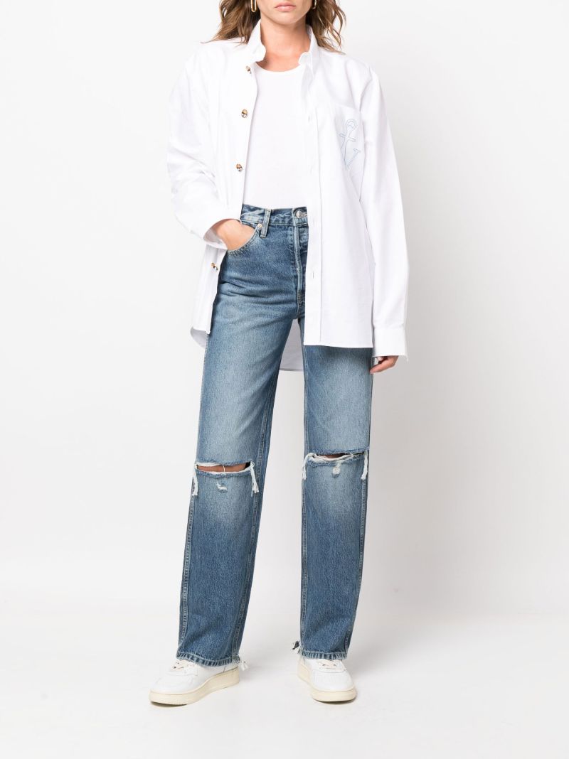 Blue Ã¢â_x0082_¬Ë_x009c_90s High Waist Straight-leg Jeans