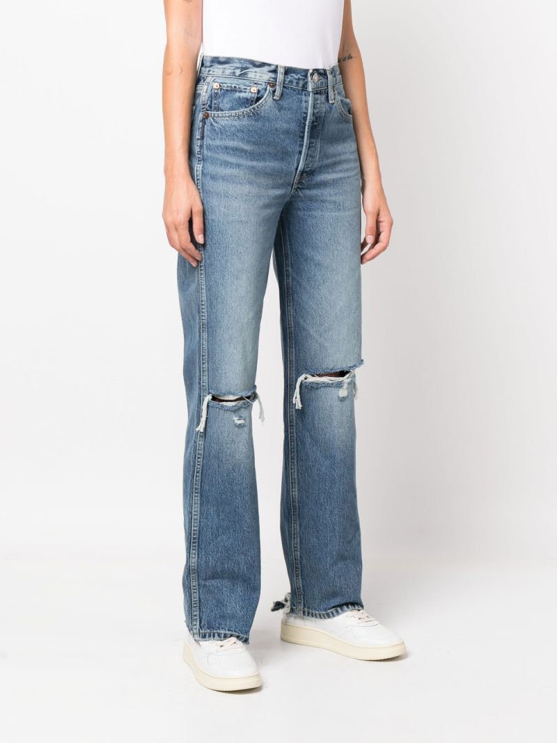 Blue Ã¢â_x0082_¬Ë_x009c_90s High Waist Straight-leg Jeans
