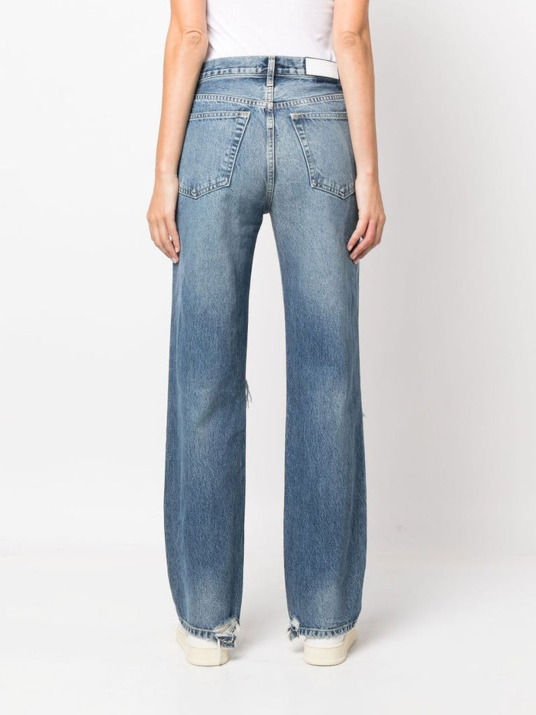 Blue Ã¢â_x0082_¬Ë_x009c_90s High Waist Straight-leg Jeans